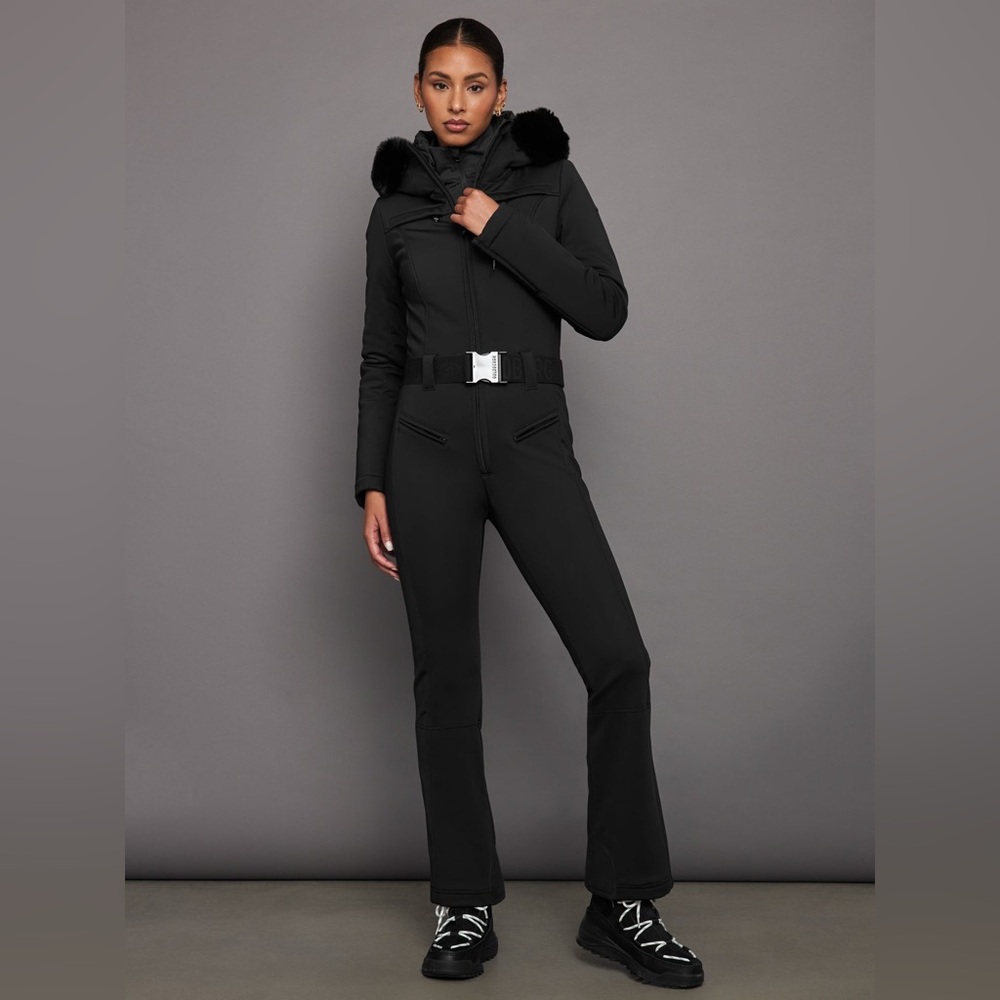 Goldberg Parry Faux Border Ski Suit in Black
